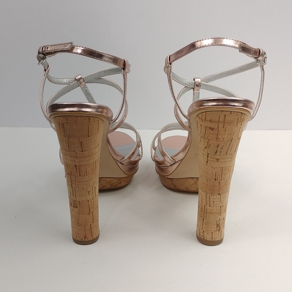 Kate Hudson For Ann Taylor Rose Gold Cork Heels - Picture 9 of 12